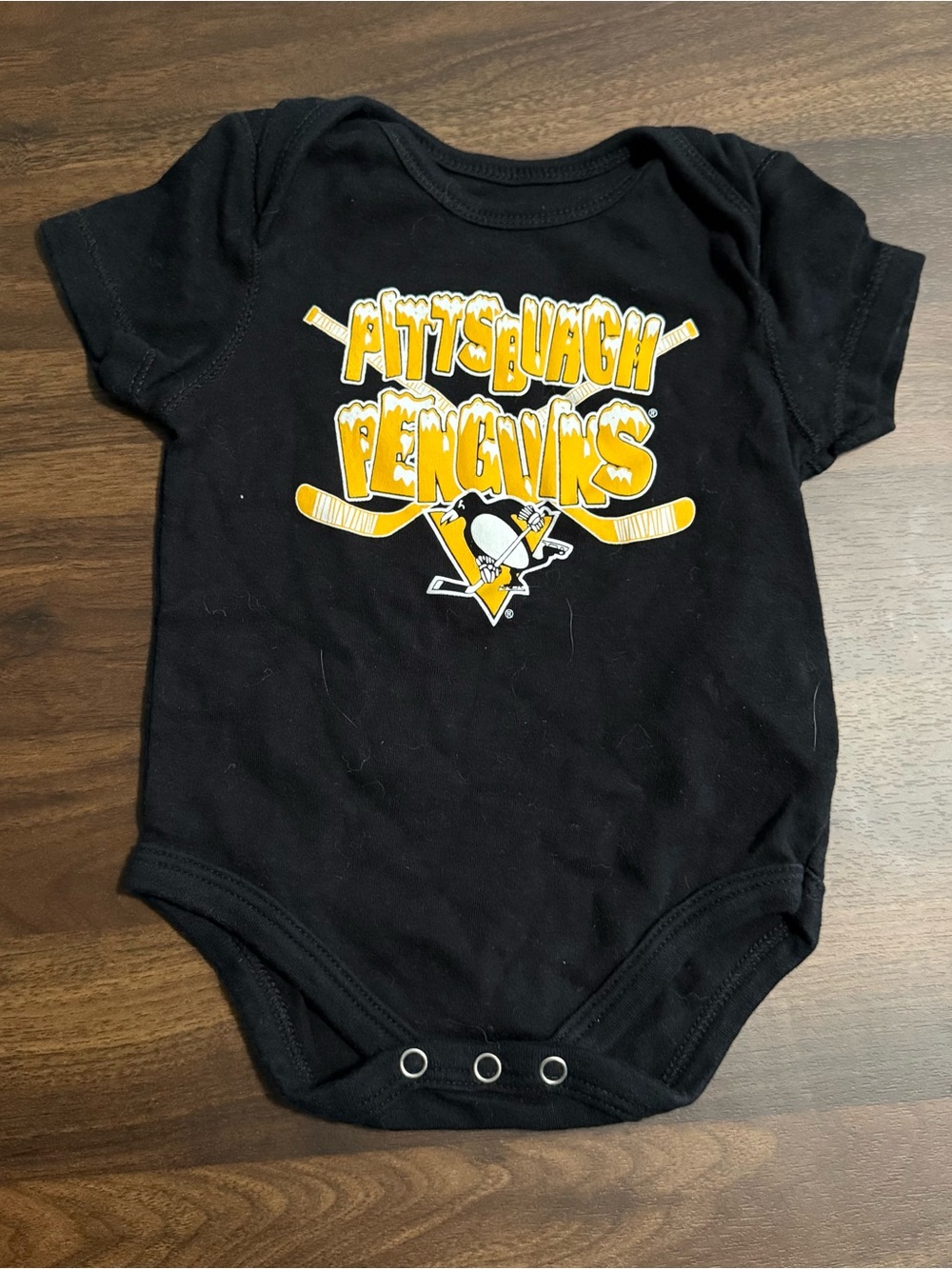 Baby boy Pittsburgh penguins hockey onesie